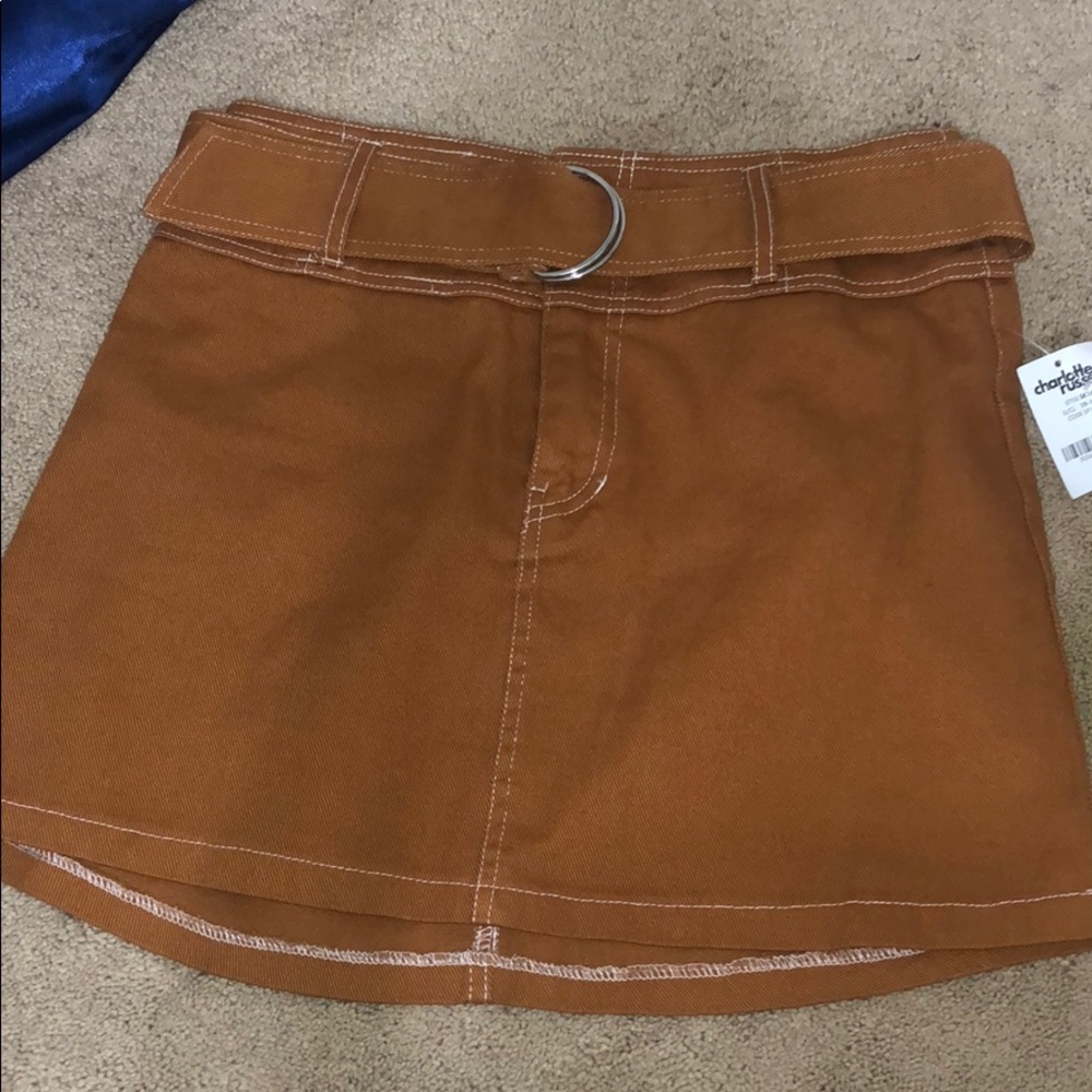 NWT BROWN DENIM SKIRT😍
